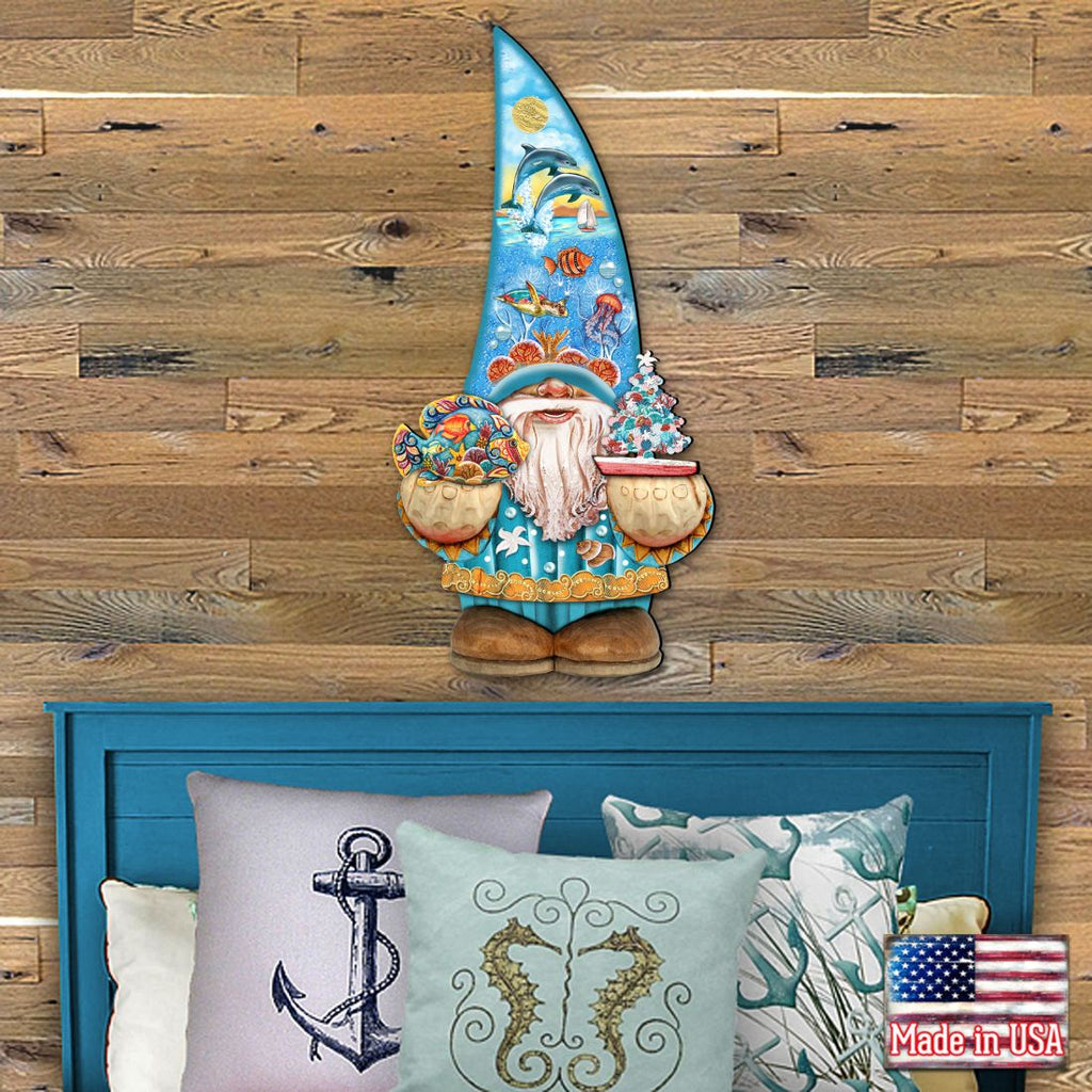 Coastal Gnome Coastal Door Decor by G. DeBrekht - Coastal Holiday Decor - 8611014H