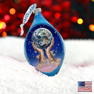 Weep of the World Coastal Glass Ornament by Josephine Wall - Christmas Decor - 757-405-JW