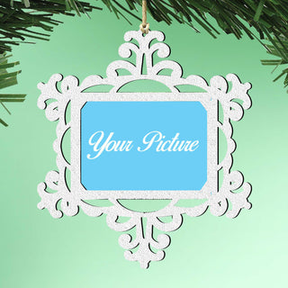 Snowflake Ornament Picture Frame Ornament for Photo by G.DeBrekht - 8141158PF
