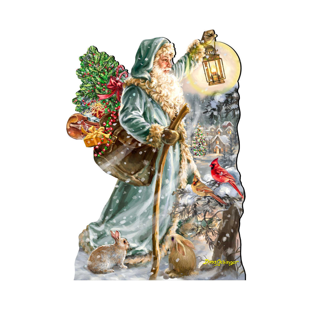 Saint Nicholas Christmas Door Decor by D. Gelsinger - Christmas Santa Snowman Decor - 8461067H-DG