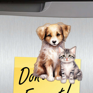 Dogs Decorative Eco Wood Magnets Set of 6 by G. Debrekht - Pets Dog and Cat Decor - 8090017G-S6