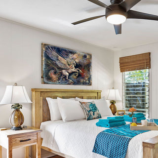 Unicorn Pegasus Fantasy Wooden Wall Art by Josephine Wall - Fantasy Decor - 852140-JW