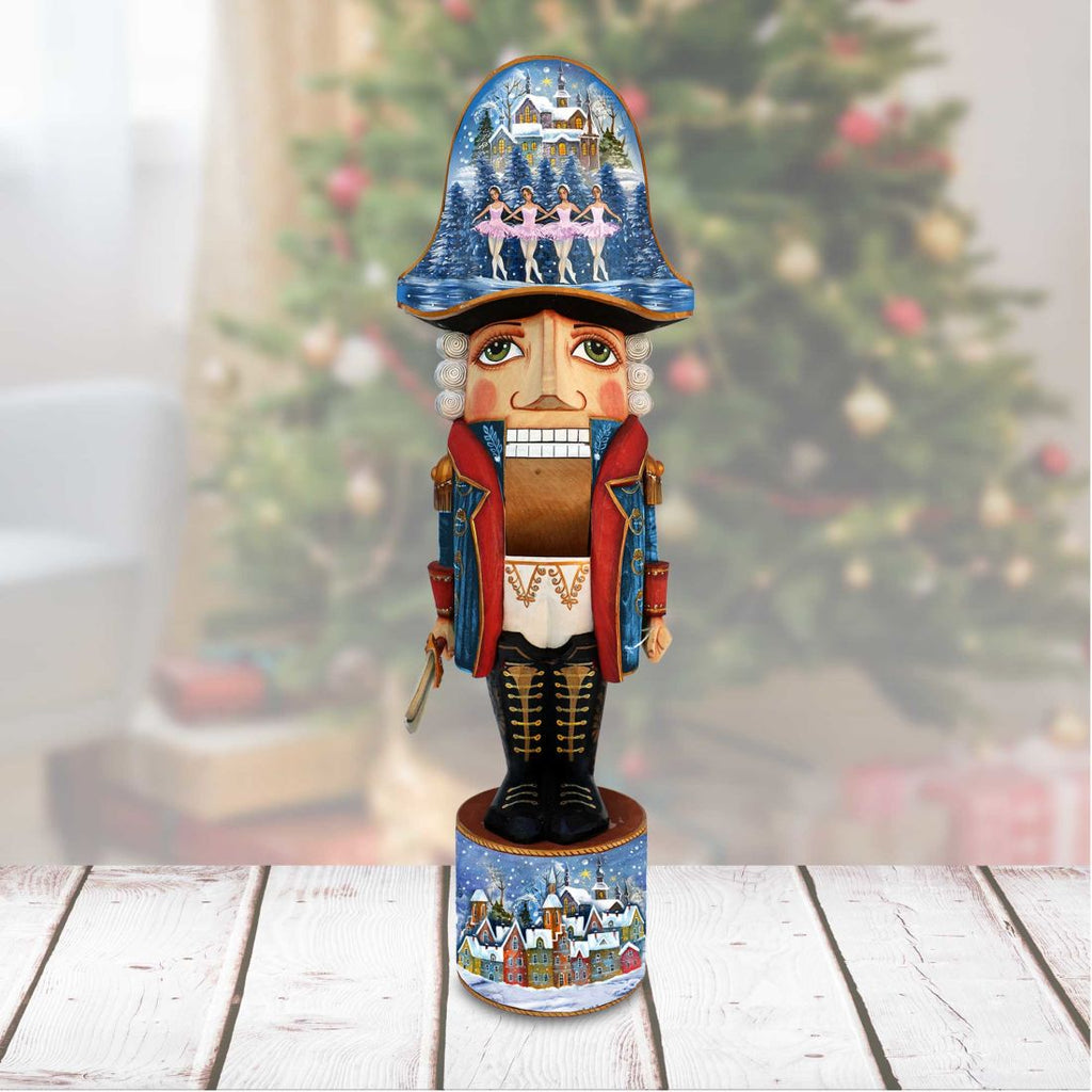 Nutcracker Ballerinas Dance Hand-Painted WOODCARVED Masterpiece by G. DeBrekht - Christmas Decor - 210010-4 - SPECIAL ORDER *** PRE-ORDER - Handmade Just for You! ***