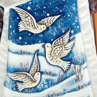 Dove Santa Hand-Painted WOODCARVED Masterpiece by G. DeBrekht - Wildlife Holiday Decor - 8214872