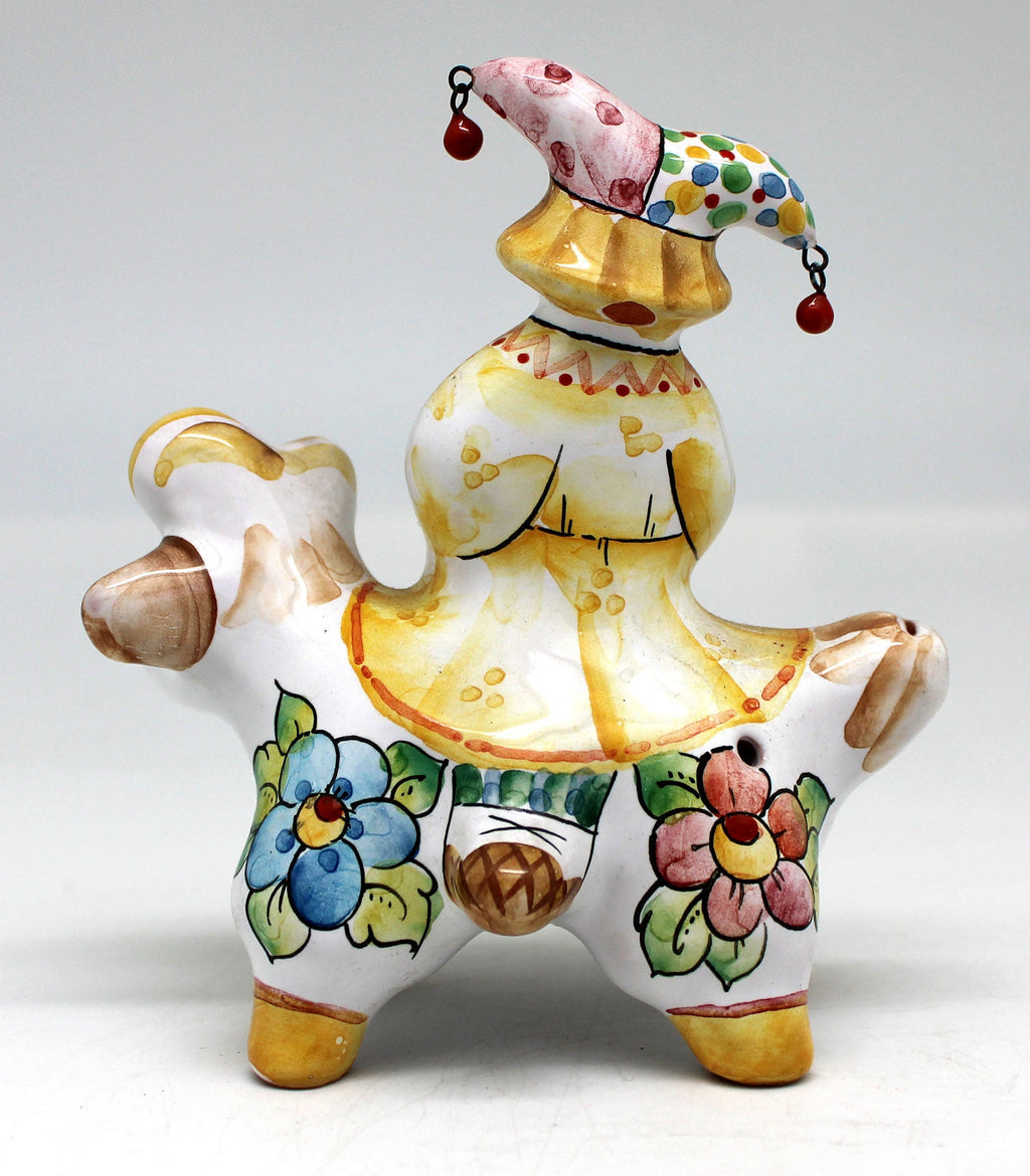 One-of-a-Kind Funny Clown Unique Hand Painted Porcelain Holiday Decor 5
