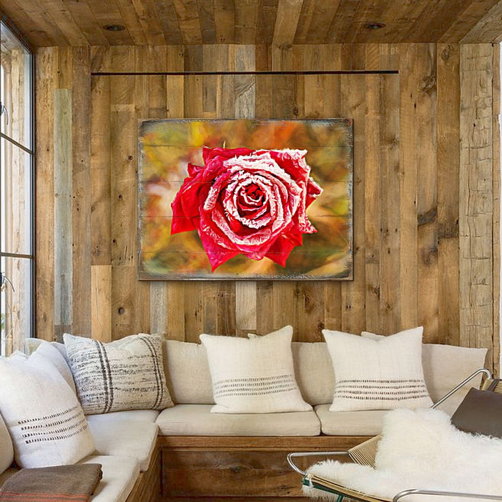 Amil Rose Art Wooden Wall Art by Nature Wonders - Love Family Kids Decor - 95299B