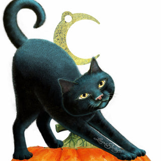 Spooky Halloween Cat Door Decor by Laura Seeley - Thanksgiving Halloween Decor - 8512054-2H