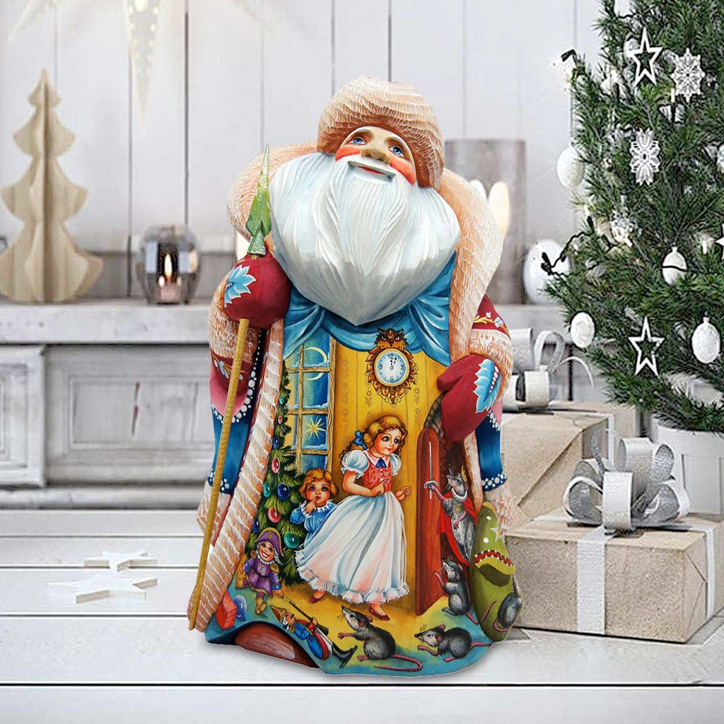 To the Land of Snow Santa Hand-Painted WOODCARVED Masterpiece by G. DeBrekht - Christmas Decor - 241162