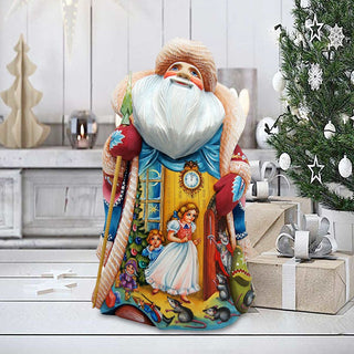 To the Land of Snow Santa Hand-Painted WOODCARVED Masterpiece by G. DeBrekht - Christmas Decor - 241162