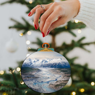 Alaskan Wilderness Symphony Wooden Ornaments by G.Debrekht - Wildlife Holiday Decor - 870057