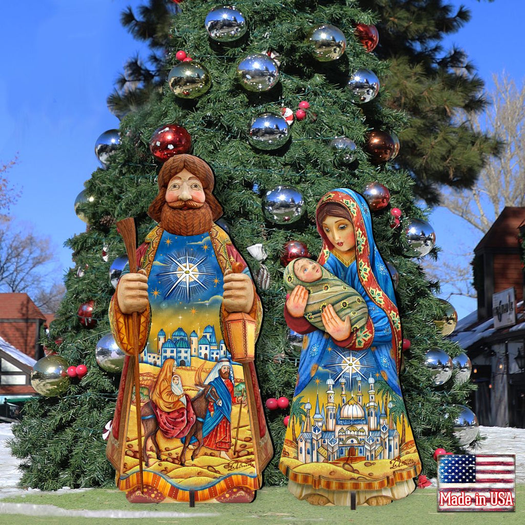 Night at Bethlehem Outdoor Nativity Set by G. DeBrekht - Nativity Holiday Decor - 8152654F-S2
