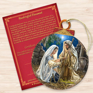 Glory to God Ball Wooden Ornaments by Gelsinger - Nativity Holiday Decor - 8021010-1722