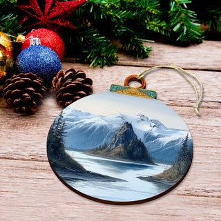 The Magic of Alaskan Nature Wooden Ornaments by G.Debrekht - Wildlife Holiday Decor - 870078