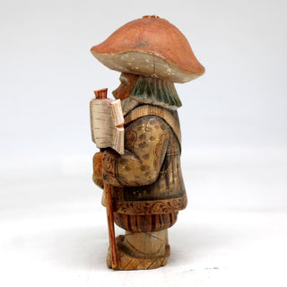 One-of-a-Kind - Mushroom Man Figurine and Hanging Ornament 5.5x3x2 by G.DeBrekht Reserve - Unique Handcrafted and Hand-Painted Collectible