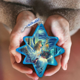 Lighting the Way North Star Glass Ornament by Strelkina at G. DeBrekht - Christmas Decor - 755-042