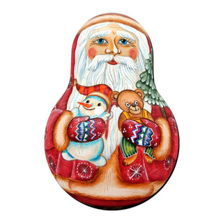 Santa Doll Christmas Door Decor by G. DeBrekht - Christmas Santa Snowman Decor - 8115011H