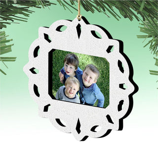 Snowflake Christmas Picture Frame Ornaments - Ornament for Photo by G.DeBrekht - Christmas Decor - 8141153PF