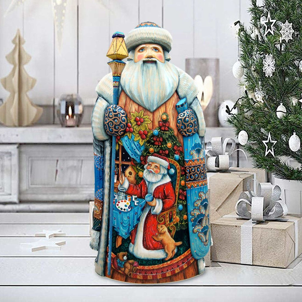 Gift Giving Children Tree Hand-Painted WOODCARVED Masterpiece by G. DeBrekht - Christmas Decor - 215637