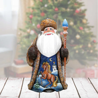 Galloping Horse Hand-Painted WOODCARVED Masterpiece by G. DeBrekht - Wildlife Holiday Decor - 821062 *** PRE-ORDER - Handmade Just for You! ***