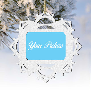 Snowflake Ornament Picture Frame Ornament for Photo by G.DeBrekht - 8141157PF