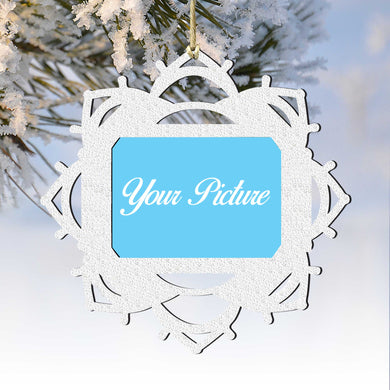 Snowflake Ornament Picture Frame Ornament for Photo by G.DeBrekht - 8141157PF