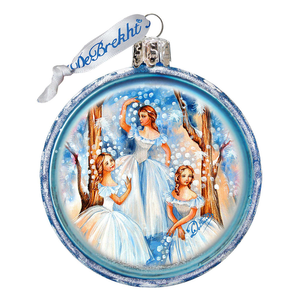 Snowflakes Glass Ornament by G. DeBrekht - Christmas Decor - 764-721