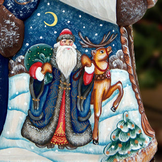 Frosting Story Santa Hand-Painted WOODCARVED Masterpiece by G. DeBrekht - Wildlife Holiday Decor - 8214821 *** PRE-ORDER - Handmade Just for You! ***