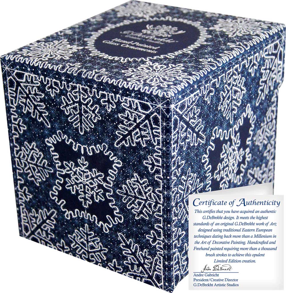 Limited Edition, Oversized Guarding Light Iconic Nativity Ball Glass Ornament, Christmas Decor - 73860 by G. DeBrekht