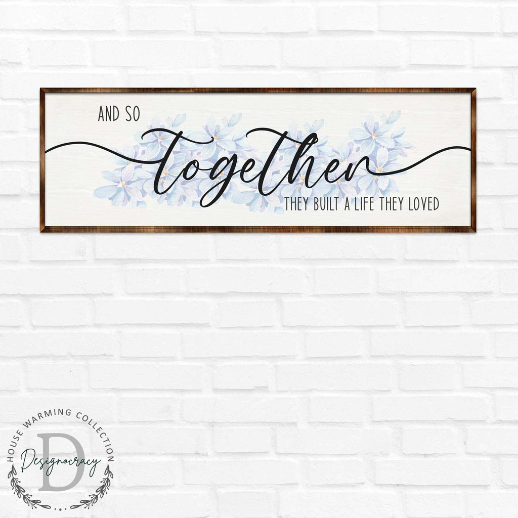 Build a Life You Love - Wooden Living Room Decor - Contemporary Decor - Bedroom Wall Art - Master Bedroom Sign - 310318