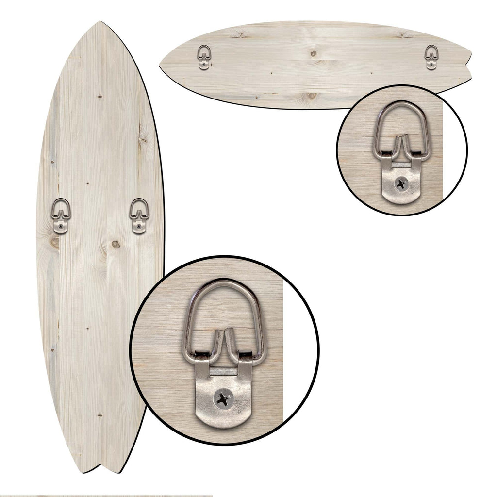 Humpback Harmony Surfboard Coastal Wall Art by G. DeBrekht - Coastal Holiday Decor - 8490119HS