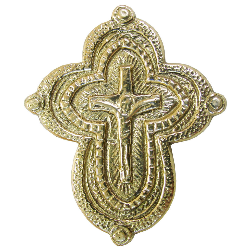 Cross Design Vintage Handmade Brass Bookmark - Unique Book Hook Design - Rare Find & Perfect Gift