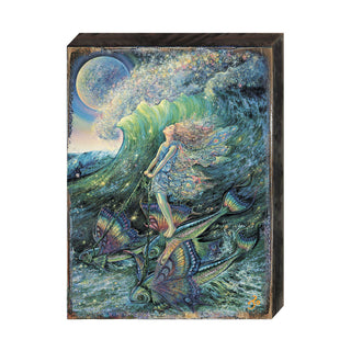Surfers Dream Fantasy Wooden Wall Art by Josephine Wall - Fantasy Decor - 852152-JW