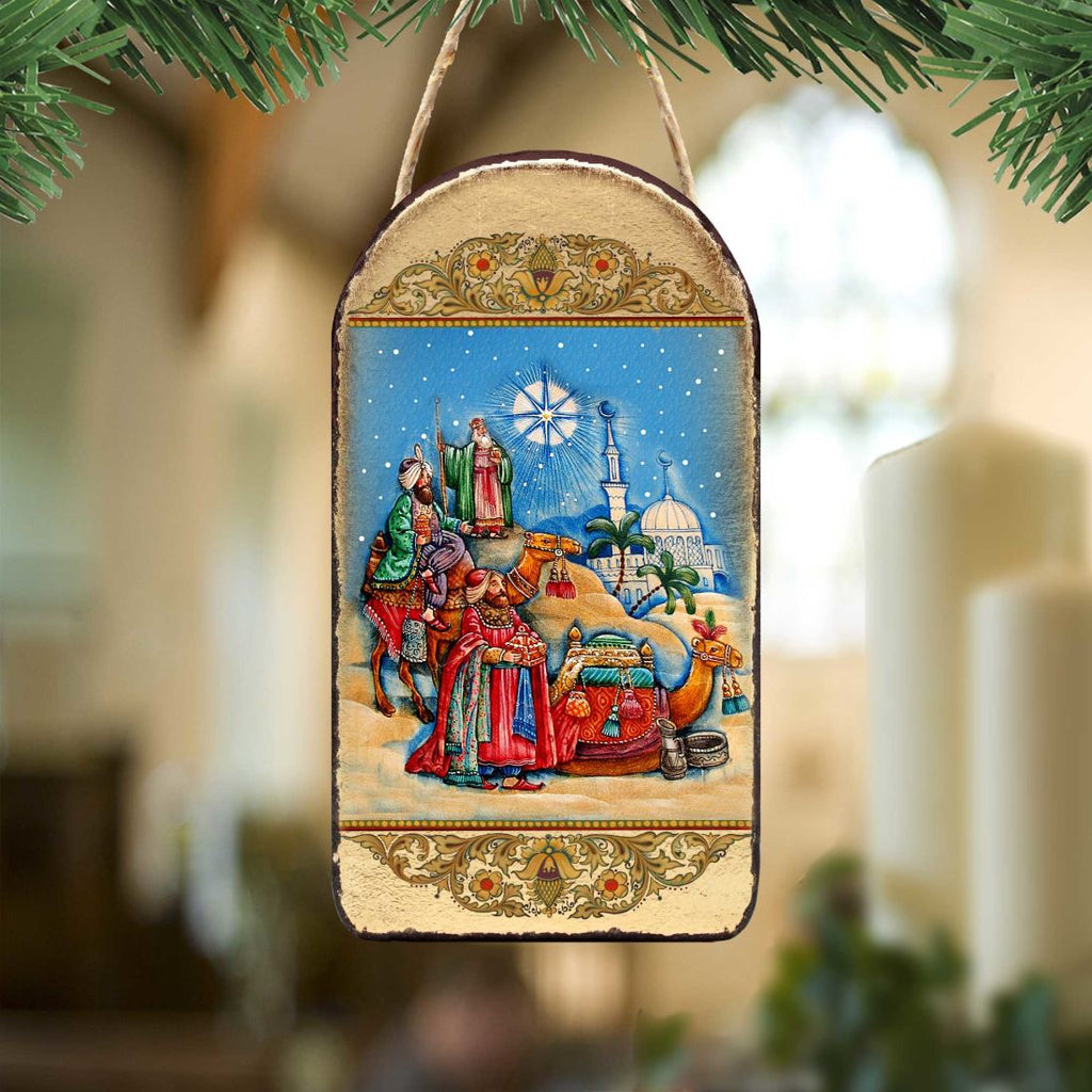 Three Kings Religious Christian Sacred Icon Ornament - Inspirational Icon Decor - 87039
