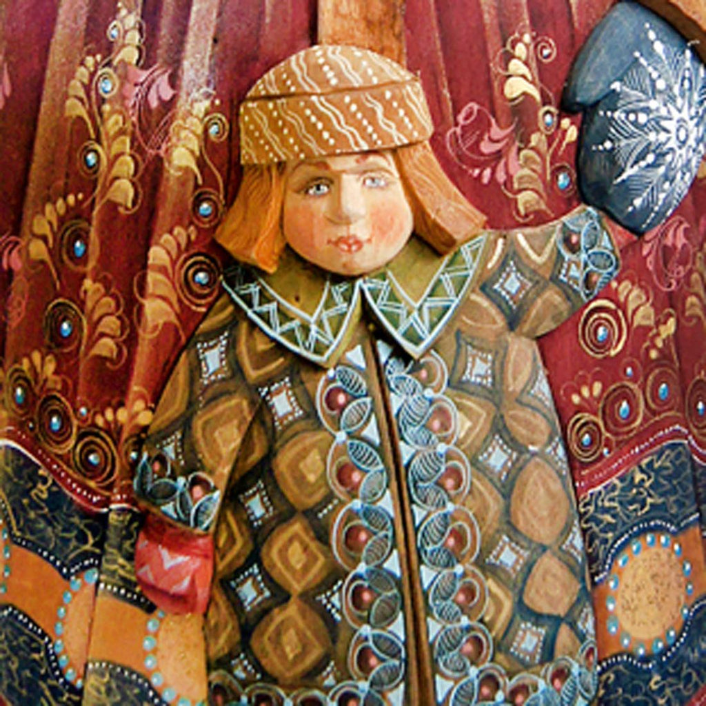 Decorative Santa Hand-Painted WOODCARVED Masterpiece by G. DeBrekht - Christmas Decor - 2900001 *** PRE-ORDER - Handmade Just for You! ***