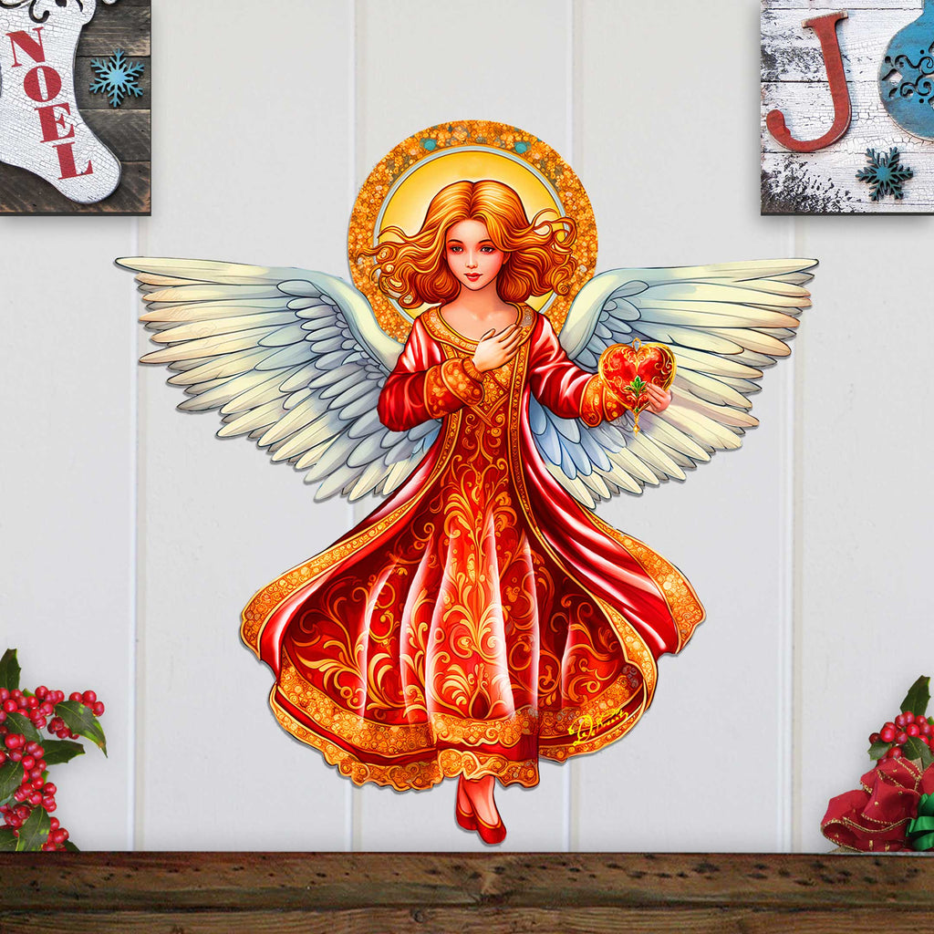 Angel with Love Holiday Door Decor by G. Debrekht - Nativity Holiday Decor - 8652816H
