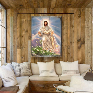 Jesus Resurrection Wooden Wall Art by D. Gelsinger - Easter Spring Decor - 95669B-DG