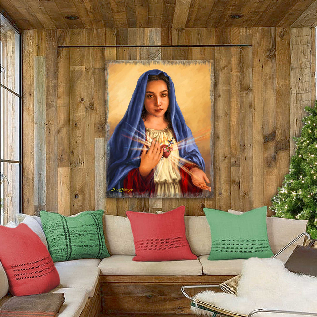 Immaculate Heart of Mary Wall Art by D. Gelsinger - Nativity Holiday Decor - 95686B-DG