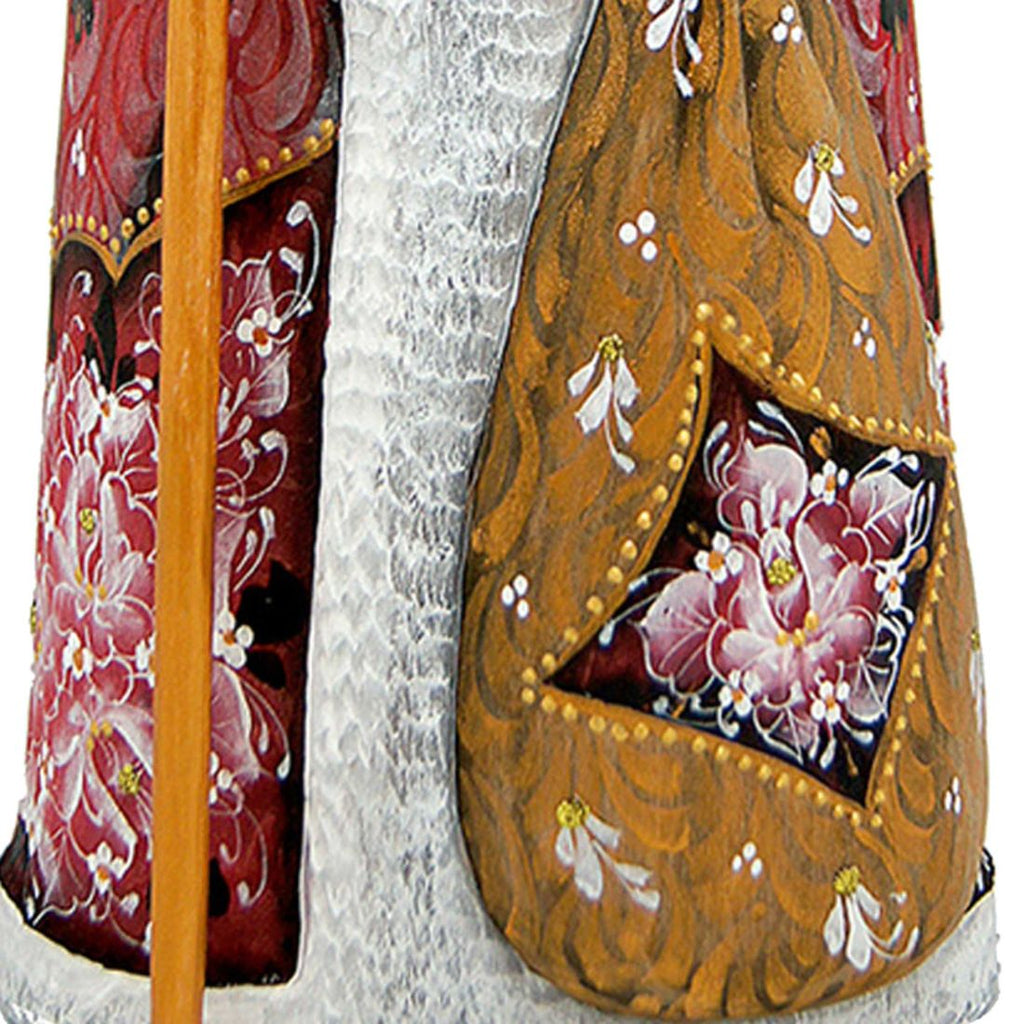Ornamental Santa in Red Hand-Painted WOODCARVED Masterpiece by G. DeBrekht - Christmas Decor - 8201022 *** PRE-ORDER - Handmade Just for You! ***