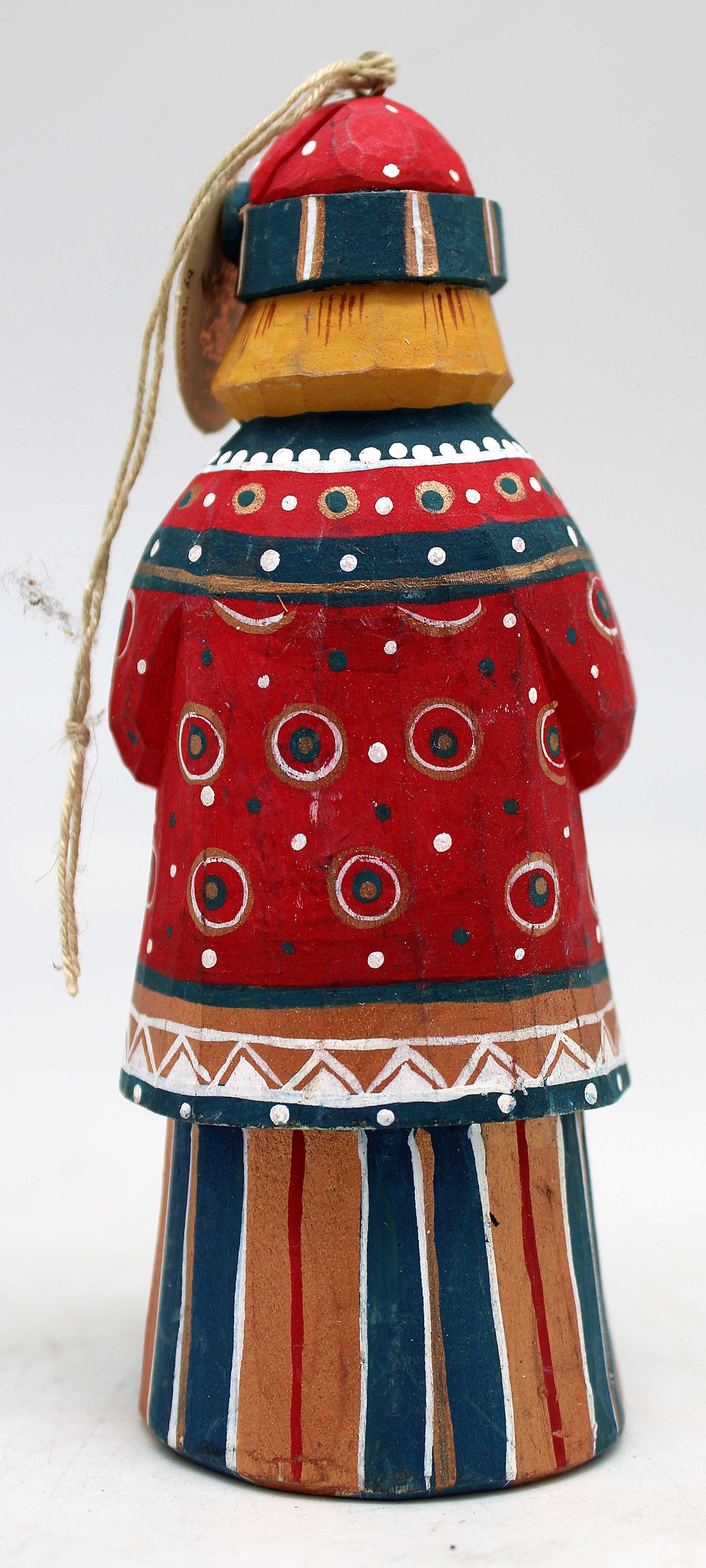 One-of-a-Kind Ornament WOODCARVED Handpainted Figurine 5.5