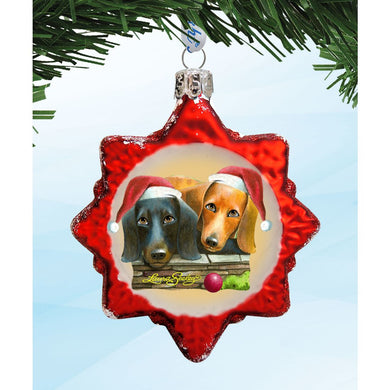 Where's The Ball Mercury Glass Ornament by Laura Seeley - Pets Dog and Cats Decor - 779216-LS