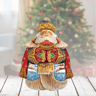 Voyage Santa Hand-Painted WOODCARVED Masterpiece by G. DeBrekht - Nativity Holiday Decor - 241132 - SPECIAL ORDER *** PRE-ORDER - Handmade Just for You! ***