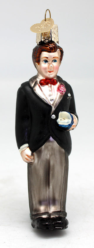 Wedding Ornaments Set of 6 Engagement - Unique Gift Made from Fabric Hand-Embroidered One-of-a-Kind Gift Set by GDeBrekht