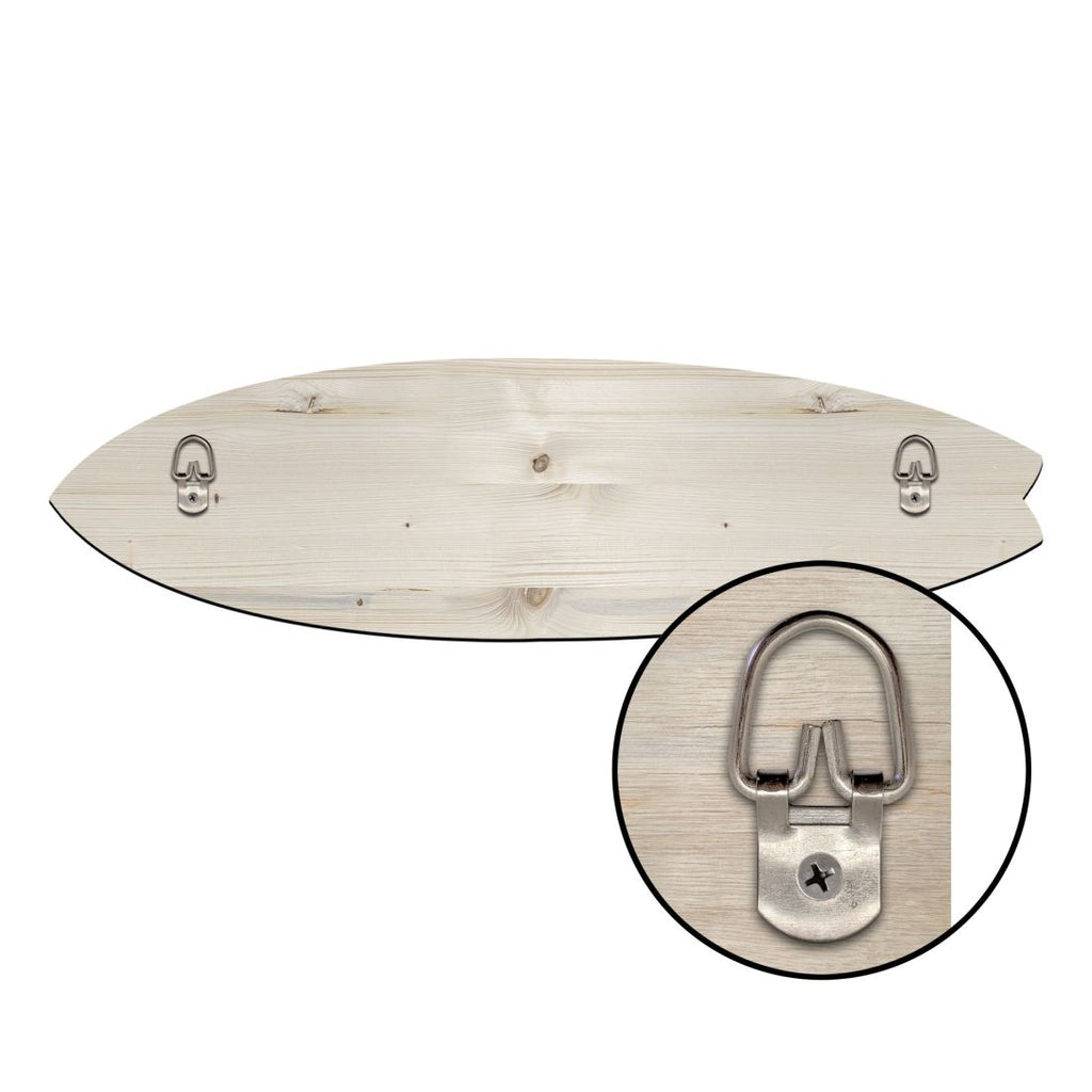 Ocean Surfboard Coastal Door Art by G. DeBrekht - Coastal Holiday Decor - 8490102HS