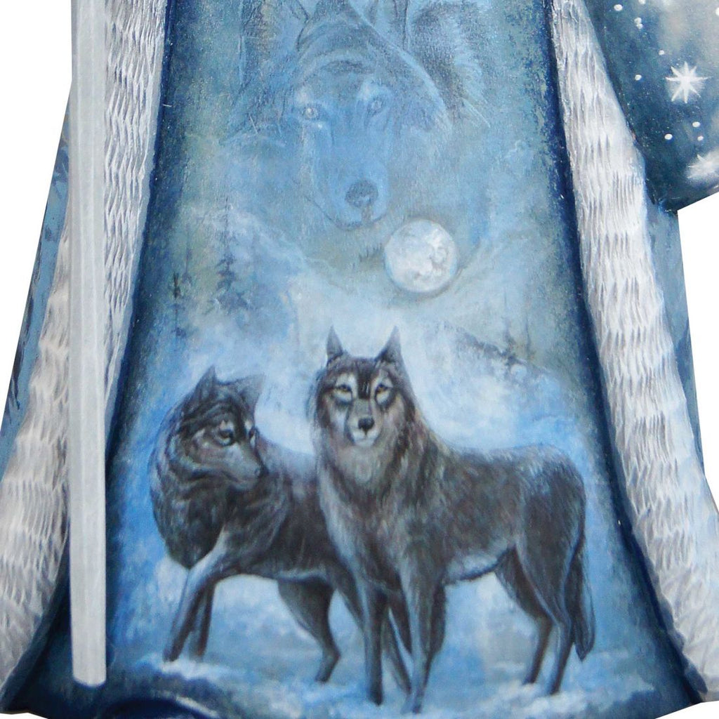 Wolf Santa Hand-Painted WOODCARVED Masterpiece by G. DeBrekht - Wildlife Holiday Decor - 2821701 *** PRE-ORDER - Handmade Just for You! ***