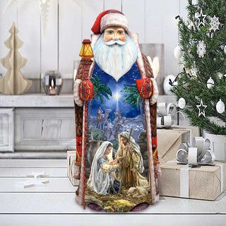 Glory Nativity Hand-Painted WOODCARVED Figurine by D. Gelsinger - Nativity Holiday Decor - 242111-1722