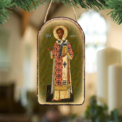 Saint Chrysostom Religious Christian Sacred Icon Ornament - Inspirational Icon Decor - 87054