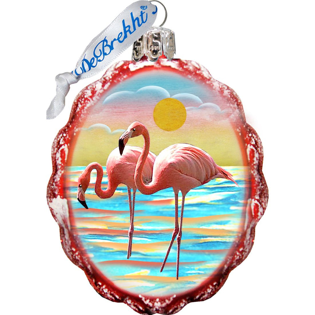 Tropical Mercury Glass Ornaments Set of 3 by G. DeBrekht - Coastal Holiday Decor - 770125S3