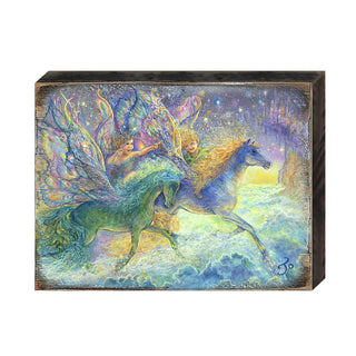 Race You to Fairyland Fantasy Wooden Wall Art by Josephine Wall - Fantasy Decor - 852134-JW