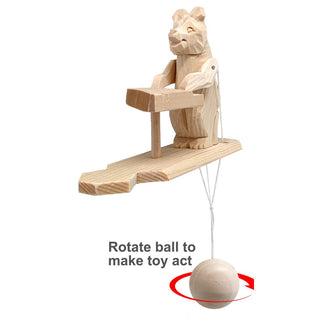 Piano-Playing Bear Animated Spinning Old-World Decoration by Designocracy - Wildlife Holiday Decor - 191000-15