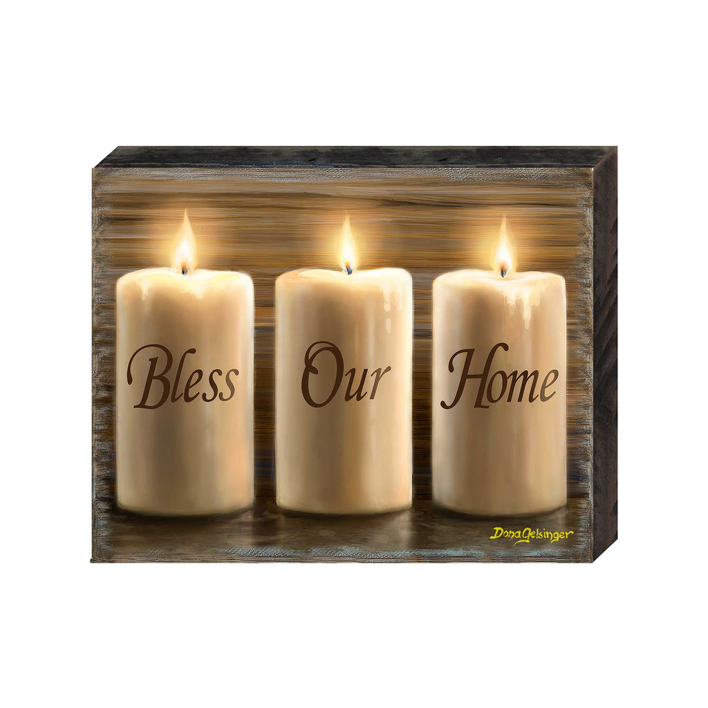 Bless Our Home Wall Art by D. Gelsinger - Nativity Holiday Decor - 95687B-DG